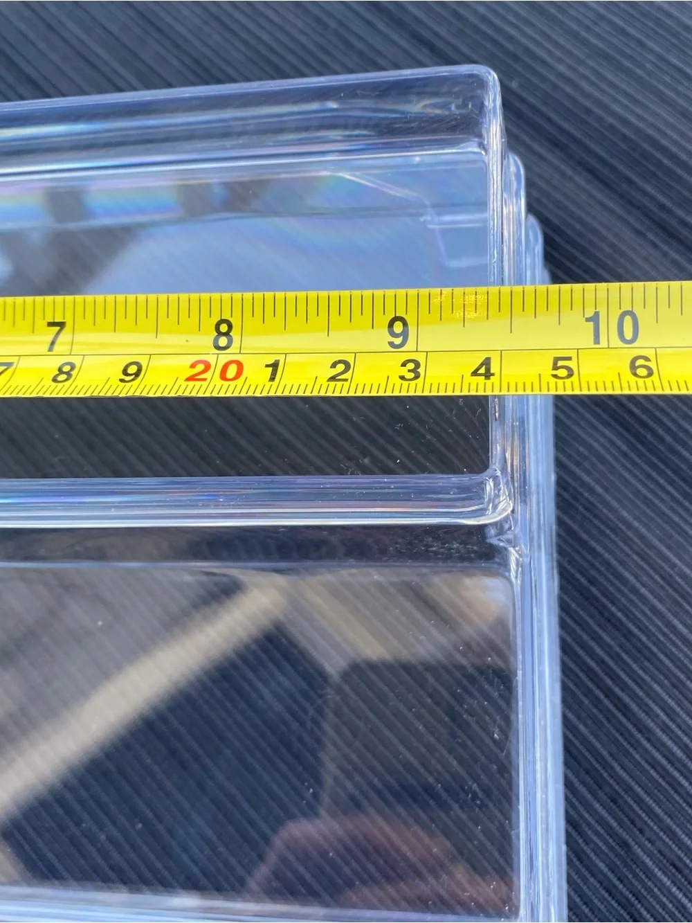 Unbranded transparent acrylic